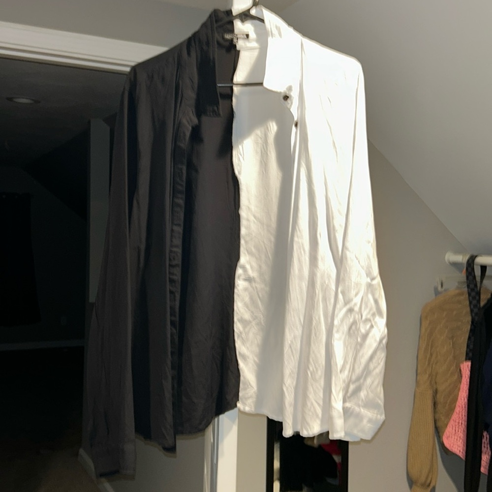 Fashion nova two tone shirt